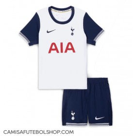 Camisa de time de futebol Tottenham Hotspur Replicas 1º Equipamento Infantil 2024-25 Manga Curta (+ Calças curtas)